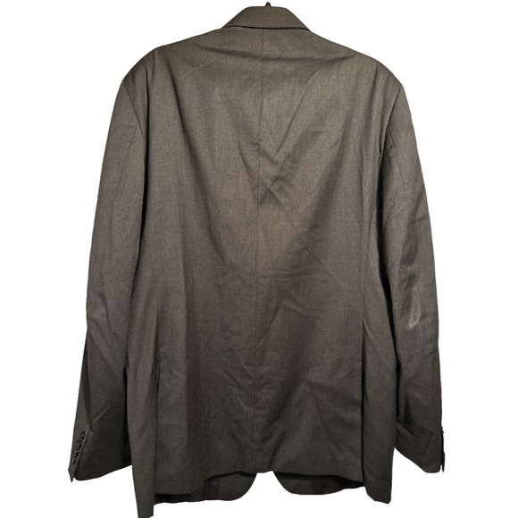 Calvin Klein men's 2 button Gray wool sport coat jacket blazer Sz 46 R - Picture 2 of 5